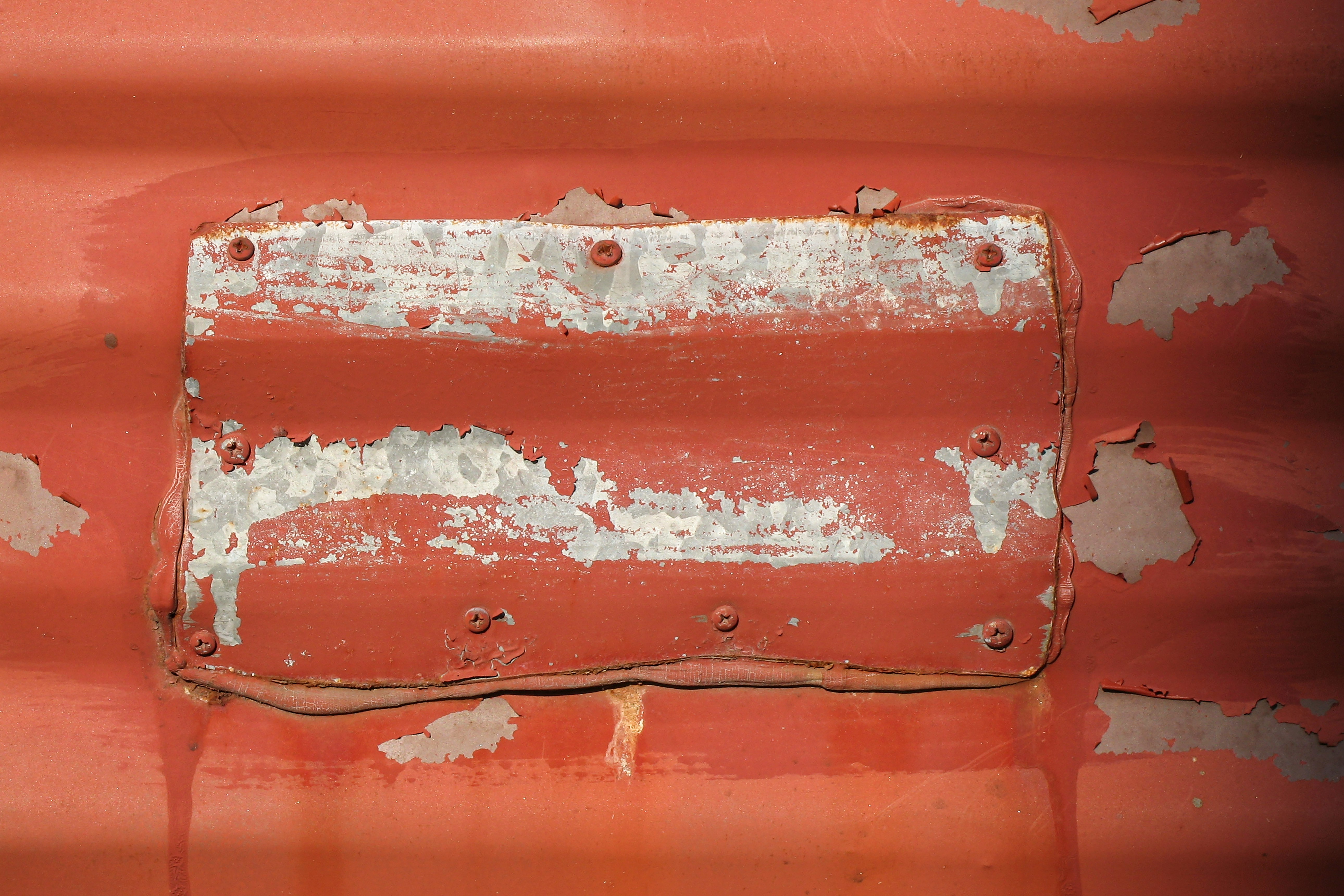 red and white painted wall